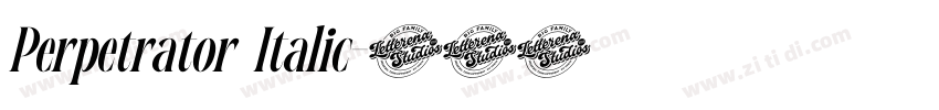 Perpetrator Italic字体转换 Perpetrator Italic字体转换